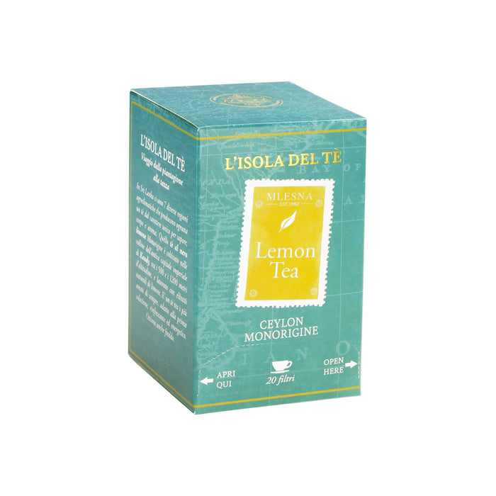 Mlesna Tea Ceylon - Tè Monorigine Nero al Limone Tea 20 filtri L'Isola del Tè