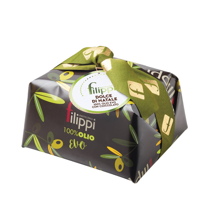 Pasticceria Filippi - Dolce di Natale 100% Olio EVO con Cioccolato Fondente kg 1