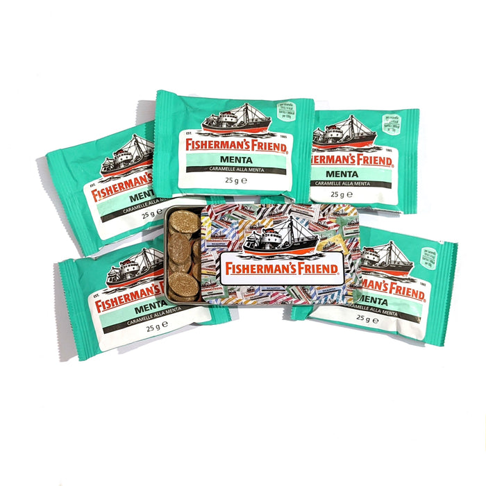 Fisherman's Friend - Lattina porta caramelle e 5 buste Fisherman's Menta