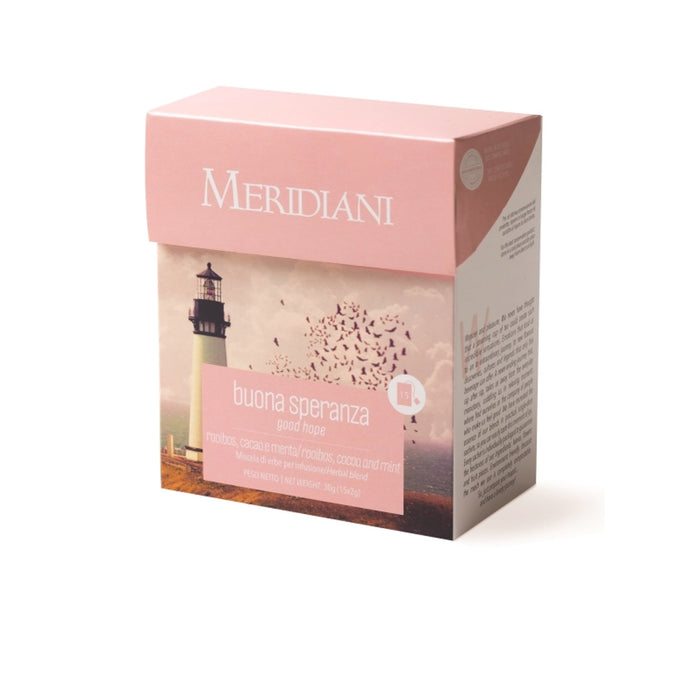 Meridiani - Buona Speranza - Infuso Rooibos, cacao, menta 15 filtri