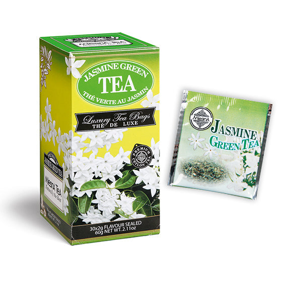 Mlesna Tea Ceylon - Tè Verde al Gelsomino Tea 30 filtri Tè verde al gelsomino Mlesna 30 filtri