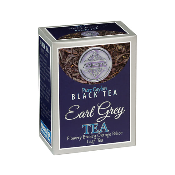 Mlesna Tea Ceylon - Tè Nero in foglia Earl Grey al Bergamotto Astuccio da g 100