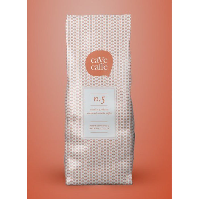 CàVè Caffè - Caffè Gourmet n.5 in Grani - 50% Arabica e 50% Robusta Kg 1