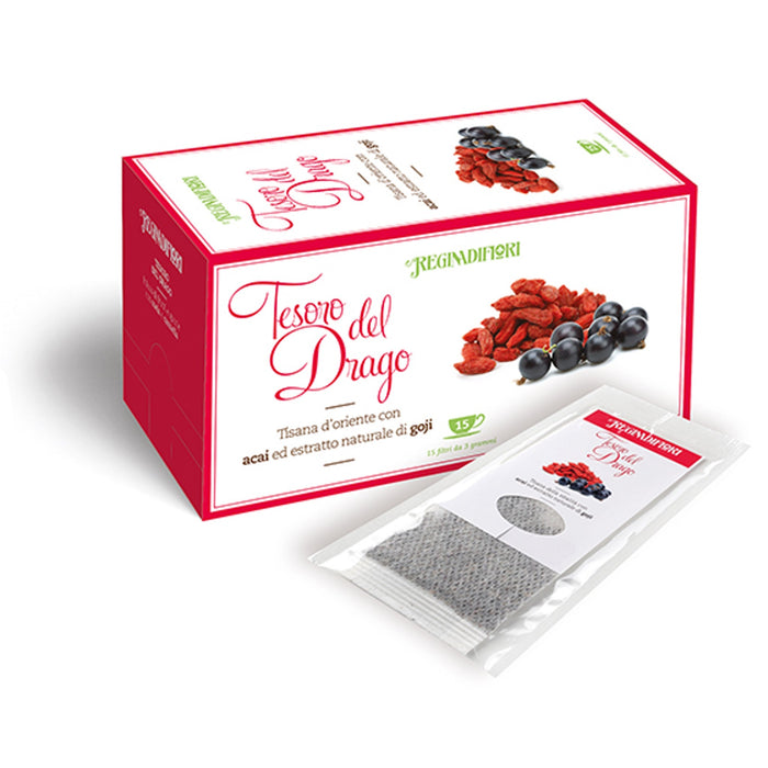 Regina di Fiori - Tesoro del Drago - Tisana con Acai e Goji 15 filtri