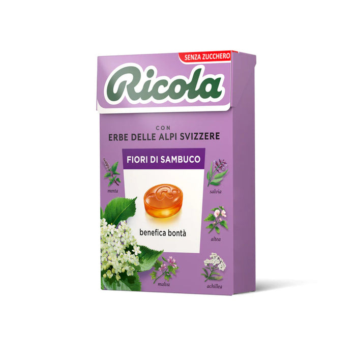 Ricola - Ricola Fiori di Sambuco Astuccio da g 50 | Senza Zucchero